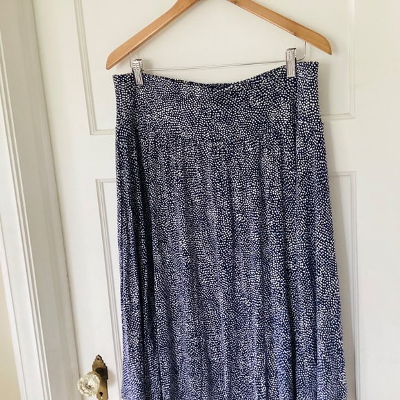 Hilary Radley Blue & White Polka Dot Mid Length Skirt Women's Size Large NWT - Picture 4 of 10